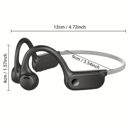 Sport Open Ear Headphones Wireless Bluetooth with Noise-Canceling Mic – Air Conduction Running Headphones 10H Playtime Open-Ear Stereo Headset for Workout Cycling Gym Outdoor Sports