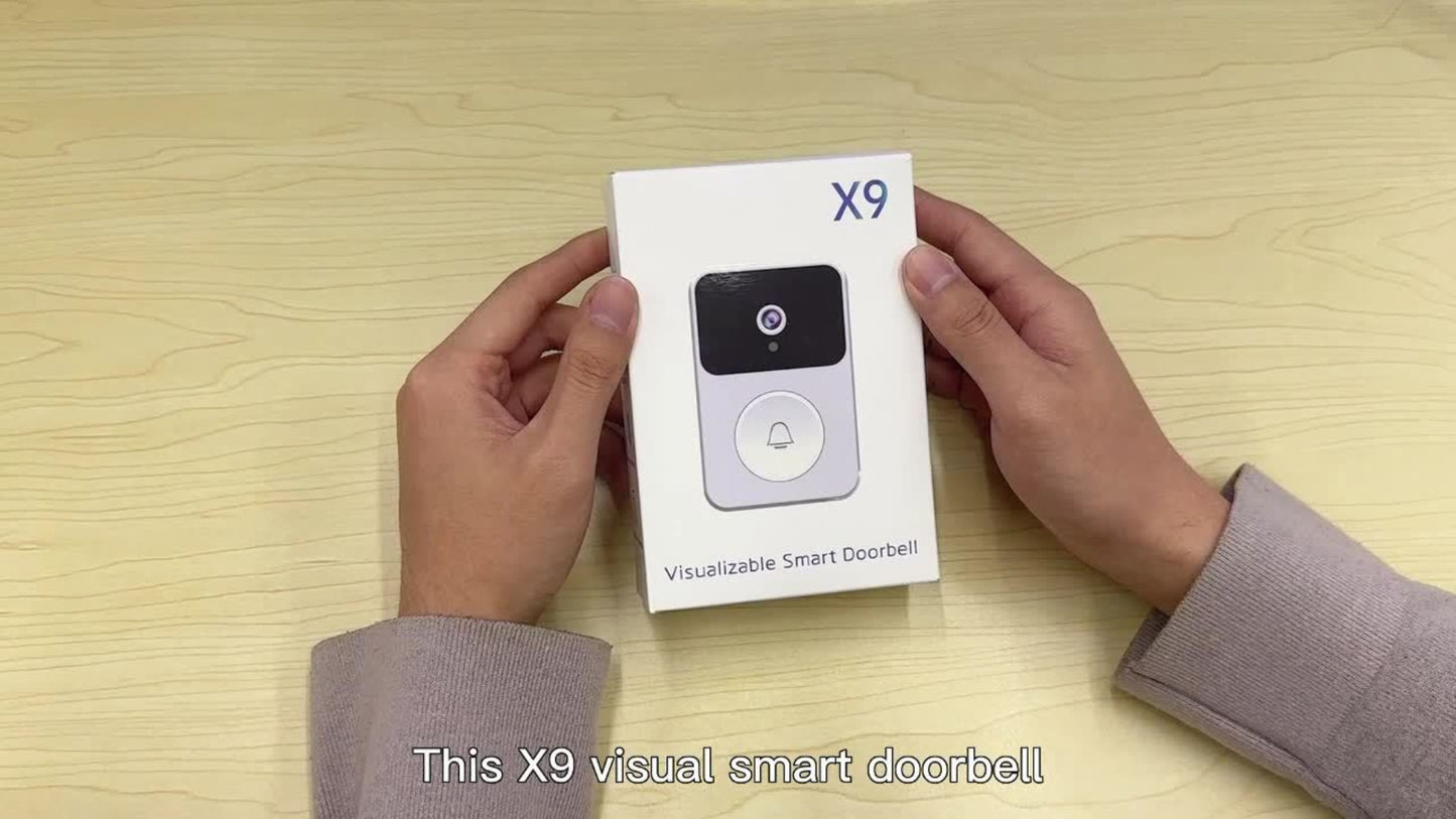 PIR Motion Video Doorbell Camera WiFi HD Night Vision with Two-Way Audio, Cloud & SD Card Storage, 2.4G App Control, Smart Wireless Doorbell for Home Security Intercom Apartment Front Door