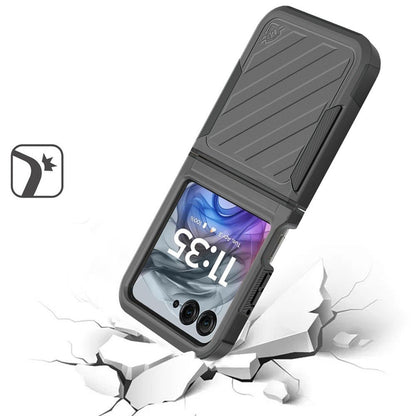 Shockproof Razr 2024 Case Dual Layer Hard PC TPU Hybrid Protective Cover for Motorola Razr 2024 – Heavy Duty Drop Protection Navy Blue Phone Case