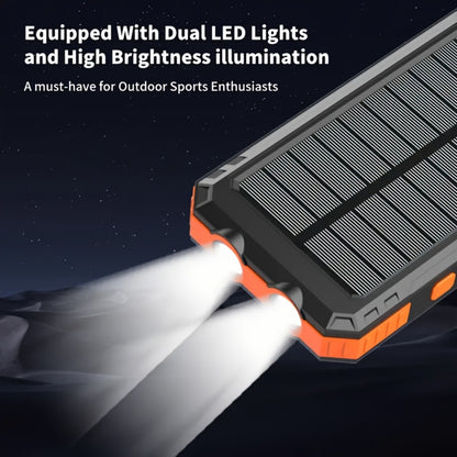 2-Pack Solar Power Bank 20000mAh 40000mAh Portable Dual USB Fast Charging with Built-In LED Flashlight - Emergency Solar Charger for Hiking Camping Outdoor Survival, Compatible with iPhone Android Samsung