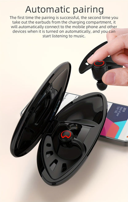 Anime TWS Wireless Earbuds Bluetooth Couple Matching Headphones HD Sound Touch Control Compatible iOS Android Valentine's Day Birthday Holiday Gift Black Green White