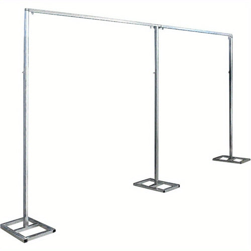 Pipe and Drape Backdrop Stand 10x20ft Heavy Duty Stainless Steel Portable Wedding Party Photography Background Support System with Base Kit for Stage Events Trade Show Display