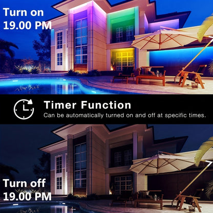 Color Changing LED Strip Lights App & Remote Control - Music Sync Smart RGB Lights 16 Million Colors for Bedroom Living Room Gaming Room TV Backlight Party Holiday Wedding Decoration 16ft 66ft 100ft