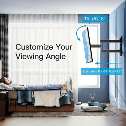 Rotating Tilt TV Wall Mount 22-55 Inch – Full Motion Swivel Bracket, Adjustable Viewing Angles, Durable Iron Construction, Fits Most Flat Screen TVs