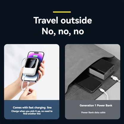 21000mAh Mini Power Bank 22.5W Fast Charging Ultra-Thin LED Display Compact External Battery Pack for iPhone Android Samsung – Slim Portable Charger Holiday Gift