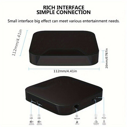 Android Smart TV Box 4K Streaming – Amlogic S905 Quad Core, Android 11/13, Dual Band WiFi 2.4G/5.8G, Bluetooth 4.1, HD Media Player, Voice & Classic Edition