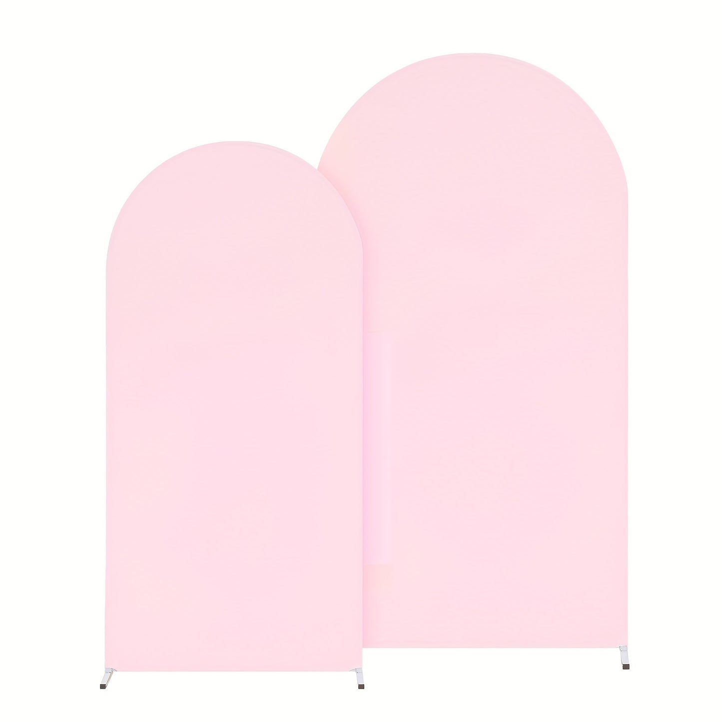 Wedding Arch Cover 2pcs Stretchable Wrinkle-Free Polyester Tight-Fit Arch Banner Covers with Zipper for Wedding Ceremony Birthday Gender Reveal Bridal Shower Graduation Party Decor