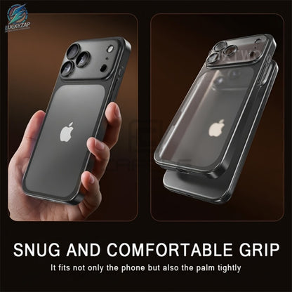 Matte Frosted Clear iPhone Case with Wireless Charging & Shockproof Lens Film for iPhone 17 16 15 14 13 12 Air Pro Max Plus – Anti-Fingerprint Slim Transparent Back Cover