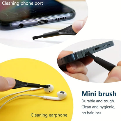 Phone Dust Plug Kit 67PCS – Type-C & Lightning Port Protectors, Speaker Dust Mesh Stickers, Cleaning Brush Set, Anti-Dust Caps for iPhone & Android Smartphones