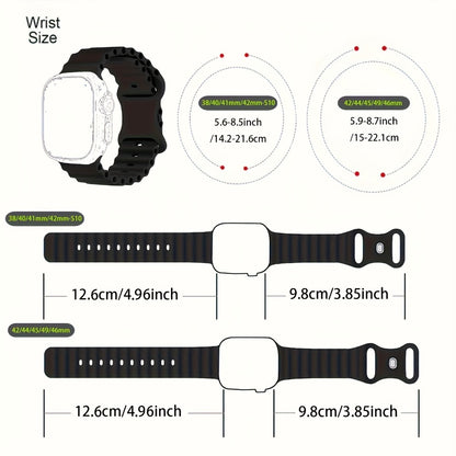 Apple Watch Bands 10 Pack Multicolor Silicone Replacement Straps, Breathable Lightweight Metal Butterfly Clasp, Fits Apple Watch Ultra 2 SE S10 Series 9 8 7 6 5 4 3 2 1, 38/40/41/42/44/45/46/49mm