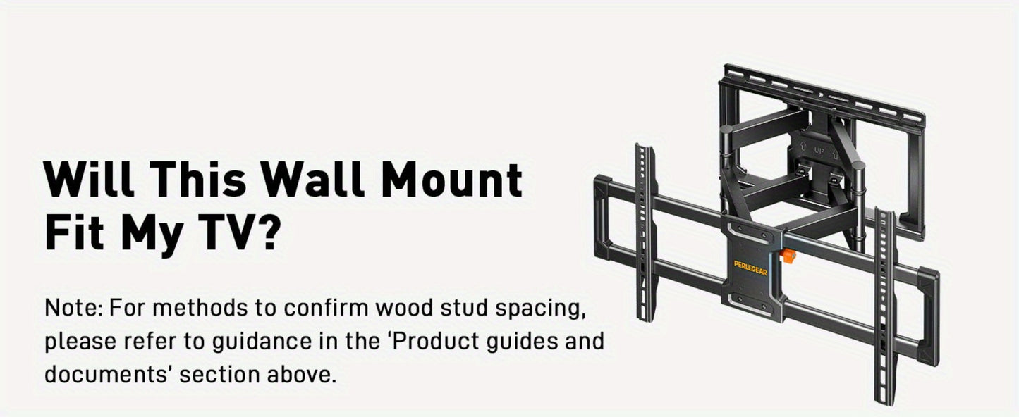 Heavy Duty TV Wall Mount 40-85 Inch 132 lbs – Full Motion Dual Articulating Arms, Tool-Free Tilt Swivel Extend Rotate Level, VESA 600x400mm, Fits 16" Studs, Steel Bracket for Large Flat Screen TVs