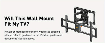 Heavy Duty TV Wall Mount 40-85 Inch 132 lbs – Full Motion Dual Articulating Arms, Tool-Free Tilt Swivel Extend Rotate Level, VESA 600x400mm, Fits 16" Studs, Steel Bracket for Large Flat Screen TVs