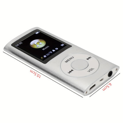 Portable MP3 Music Player with 1.8" LCD Display, Compact Digital Audio Player with FM Radio, Voice Recorder, Expandable Storage, Earphones Included, for Kids Adults Travel Gym Outdoor