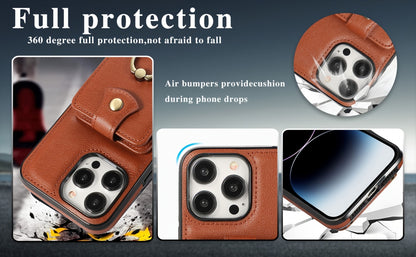 RFID Blocking iPhone Wallet Case with Magnetic Card Holder Kickstand MagSafe Compatible Shockproof Armor Bumper Wireless Charging Support for iPhone 16 15 14 13 12 Pro Max Plus Series
