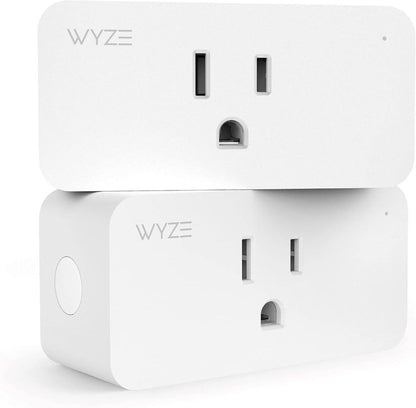 Wyze Smart Plug 2-Pack 2.4GHz WiFi – Works with Alexa, Google Assistant & IFTTT, No Hub Required, Remote Control via Wyze App, Certified for Humans, US Plug (White)
