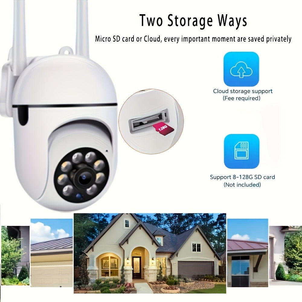 USB Powered Indoor Security Camera 1080P 360° Panoramic WiFi, Two-Way Audio, Motion Detection, SD Card & Cloud Storage – Wireless Home Nanny Baby Pet Monitoring Camera