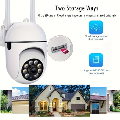 USB Powered Indoor Security Camera 1080P 360° Panoramic WiFi, Two-Way Audio, Motion Detection, SD Card & Cloud Storage – Wireless Home Nanny Baby Pet Monitoring Camera