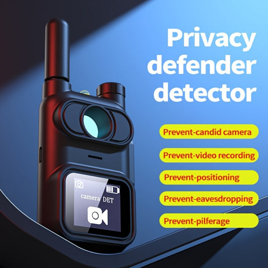 Hidden Camera Detector with OLED Screen, Multi-Function Bug Detector RF Signal Scanner, Anti-Spy Camera Finder for Hotel Room Home Office Car Airbnb, Portable Privacy Security Sweeper Device
