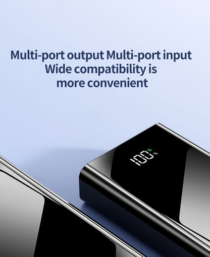 High Capacity 50000mAh Power Bank Multi-Port Fast Charging – Dual USB & Type-C Output, LED Flashlight, Power Indicator, Portable Backup Battery Pack for iPhone Android Outdoor Camping Travel Emergency