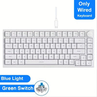 Blue axis pure white