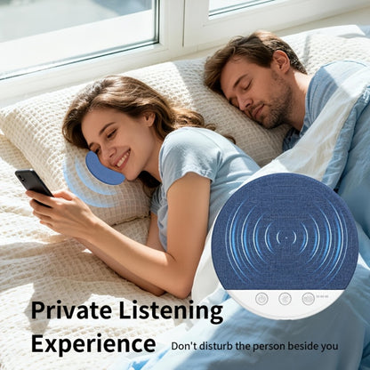 Sleep Pillow Speaker Wireless White Noise Machine with Rain Ocean Sounds, 2-Pack Lightweight 49g Sleep Headphones, 7-Day Battery Life, Auto Shut-Off Timer for Better Sleep