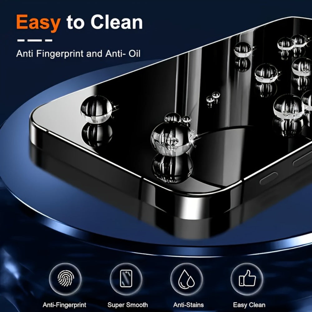 Anti-Spy Screen Protector for iPhone 10-Pack – Full Coverage Privacy Tempered Glass, Edge-to-Edge Shield, Compatible with iPhone 17 / 16 / 15 / 14 / 13 / 12 / 11 / XS Max / XR / X Series