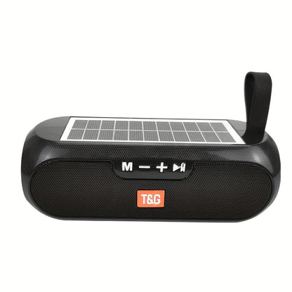 TG182 Solar Powered Bluetooth Speaker – 10W Outdoor Wireless Speaker, 1200mAh Battery, TF Card, FM Radio, AUX Input, Type-C Charging, Compatible with Phone, Tablet, Computer & TV