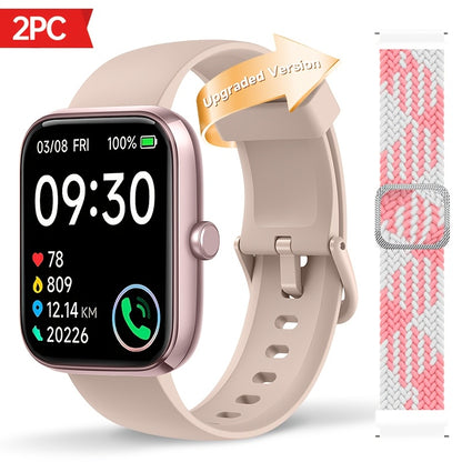 Fitness Tracker Smartwatch with Alexa Built-in FAWEIO 1.95" Large Display, Wireless Calling, 100+ Sport Modes, Pedometer Heart Rate Sleep Blood Oxygen, Compatible with iPhone & Android – Smart Watch for Men Women 11 Colors