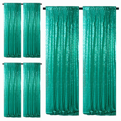 Sequin Backdrop Curtains 2FTx8FT Glitter Photography Background Panels for Party Wedding Birthday Stage Decoration Gold Yellow Shimmer Curtain Set 4 6 10 Panels Available