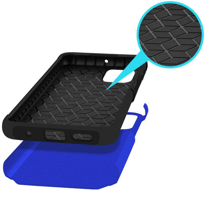 Revvl 7 5G Case Heavy Duty Dual Layer Shockproof with Magnetic Support – Hybrid Hard PC TPU Drop Protection Cover for T-Mobile Revvl 7 5G with Raised Bezels & Precise Cutouts