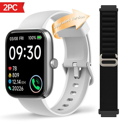 Fitness Tracker Smartwatch with Alexa Built-in FAWEIO 1.95" Large Display, Wireless Calling, 100+ Sport Modes, Pedometer Heart Rate Sleep Blood Oxygen, Compatible with iPhone & Android – Smart Watch for Men Women 11 Colors