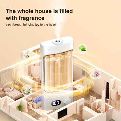 300ml Essential Oil Diffuser 100-Level Mist Control USB Rechargeable – Ultrasonic Soundwave, Auto Shut-Off, Whisper-Quiet Aromatherapy Diffuser for Home Office Bedroom Pet Room, Bundle with Essential Oils