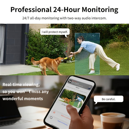 6MP Window Security Camera with AI Human Detection, 911 Emergency Alerts & Full-Color Night Vision – Dual Band 2.4GHz/5GHz WiFi, Smart Indoor Surveillance, Easy Install, 1/2 Pack