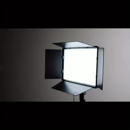 LED Fill Light Kit Studio Photography Lighting Set 10-Inch Square Dimmable 3 Color Modes with 51-Inch Adjustable Tripod 4pcs Baffles for Video Recording Live Streaming Selfie Conference Photo Studio