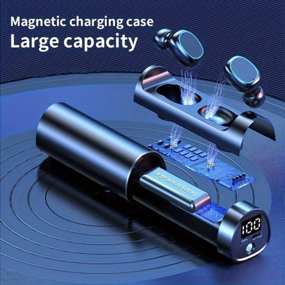 Wireless Earbuds with Built-In Torchlight Hi-Fi Sound Touch Control Mic Sound Isolation USB Rechargeable Case for Gaming Outdoor Sports Running All Smartphones