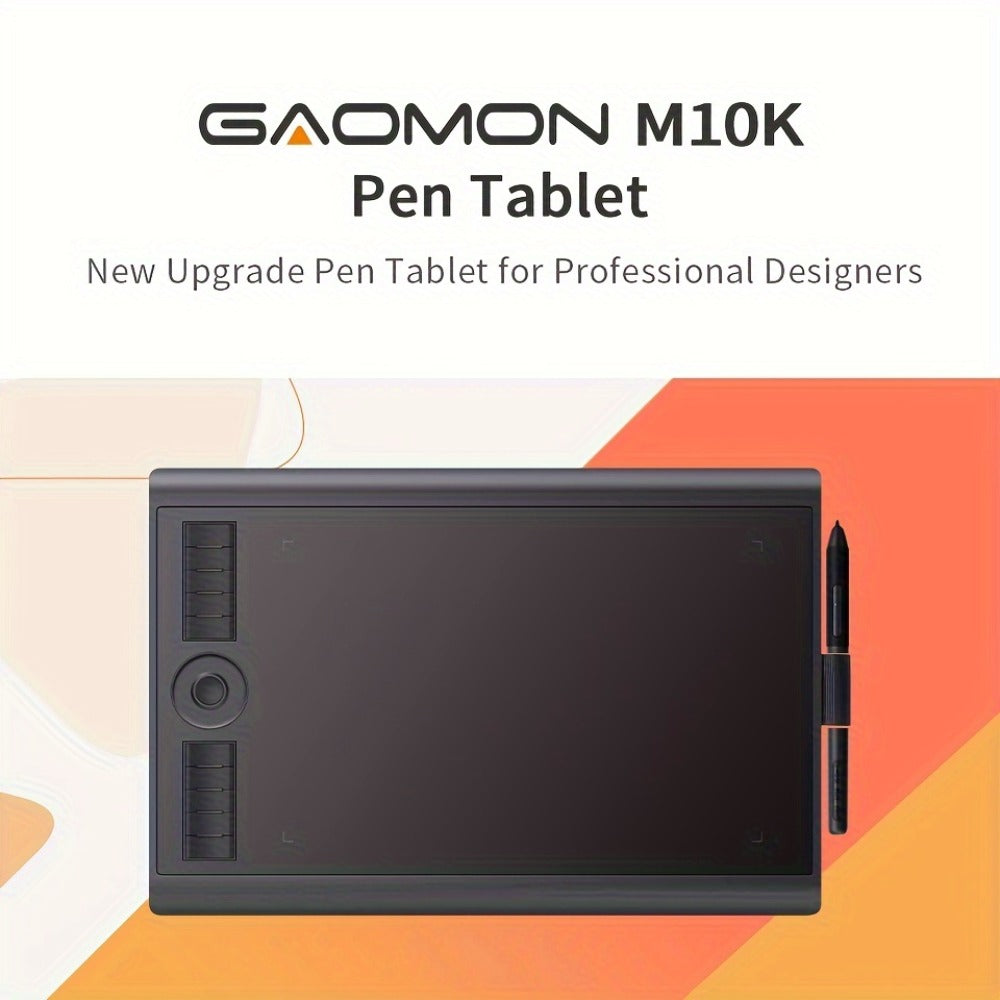 GAOMON M10K Drawing Tablet 8192 Levels Pressure Sensitivity Battery-Free Stylus 10 Programmable Hot Keys Digital Art Graphics Tablet Mac Windows PC Photo Editing Illustration Design 6.5x4 & 10x6.25 Inch