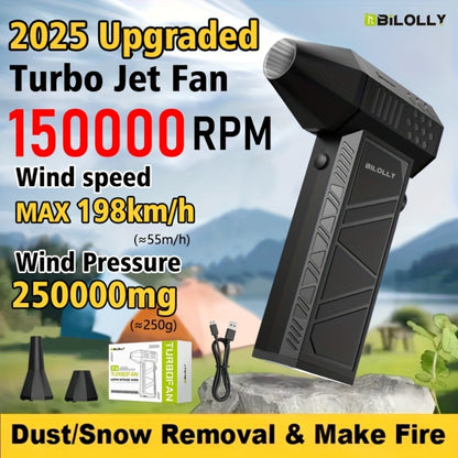 Electric Air Duster 150000RPM Cordless Turbine Blower with 8000mAh Battery & 13kPa Suction – Canned Air Alternative Jet Blower for Keyboard, Computer, Car & Home Cleaning, No Refills Needed