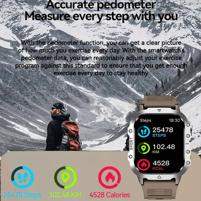 Multifunctional Smartwatch 100+ Sport Modes, Fitness Tracker & Step Counter Pedometer, Heart Rate SpO2 Sleep Monitor, Smart Notifications, Outdoor Activity Watch – Compatible with Android & iPhone, Gift for Men & Women