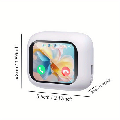 Touchscreen ANC Wireless Earbuds Full-Color Display – Noise Cancelling In-Ear with Charging Case for Sports Gaming Business – Gift for Men Women Compatible with iOS Android