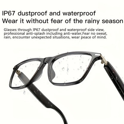 AI Smart Glasses with GPT Voice Assistant & Real-Time Translation 160+ Languages – Photochromic Lenses, Anti-Blue Light, Built-in Speaker & Mic, Unisex Wearable Tech Eyewear