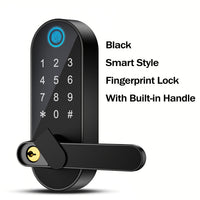 Fingerprint Door Lock-Black