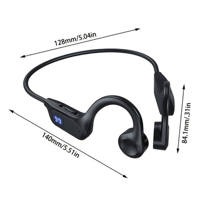 Open Ear Sports Headphones with Microphone 15-Hour Battery True Wireless Bluetooth Earphones for Running Exercising Cycling Gym Workout Awareness Mode