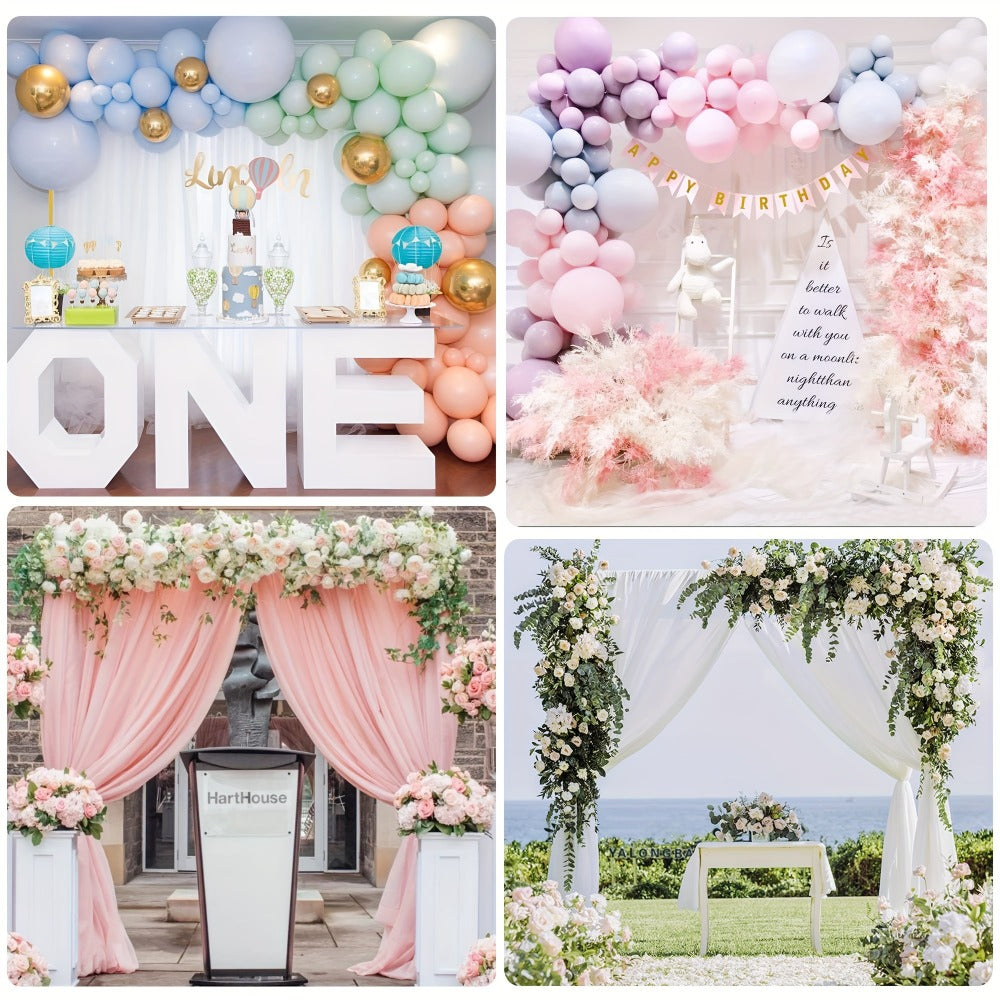 Premium Square Backdrop Support Stand | Flexible Portable Rectangular Metal Frame for Wedding Ceremony, Birthday Party, Photo Booth Background, Garden Arch & Event Decoration