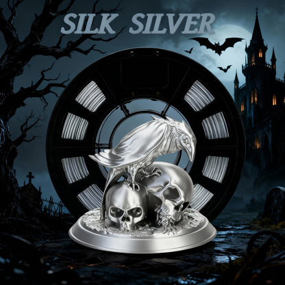 Silk PLA Filament 250g 12 Colors 1.75mm ±0.02mm – Silk Metallic Transparent & Solid Finish Options Vacuum Packed Beginner Friendly Wide FDM Compatibility for 3D Printers