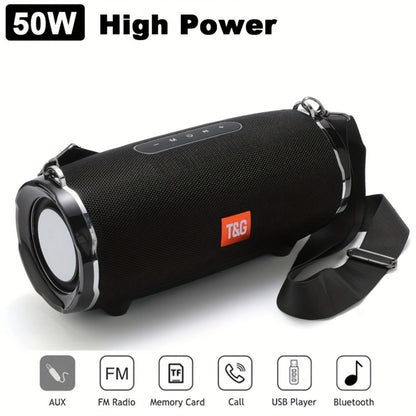 TG187 IPX4 Waterproof Outdoor Bluetooth Speaker | Dual Speakers, 4800mAh Rechargeable Battery, TWS Stereo Pairing, High Volume Portable Wireless Boombox for Party, Picnic, Camping & Stage