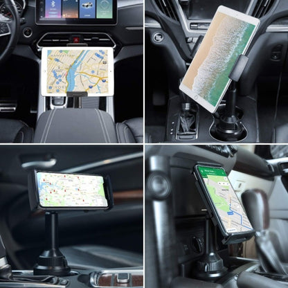 Car Headrest Tablet Holder Adjustable Clamp Mount for iPad iPhone Android Tablets 4.3-11 Inch Universal Backseat Tablet Stand 10.57 Inch Height Adjustable Arm Road Trip Travel Companion Black