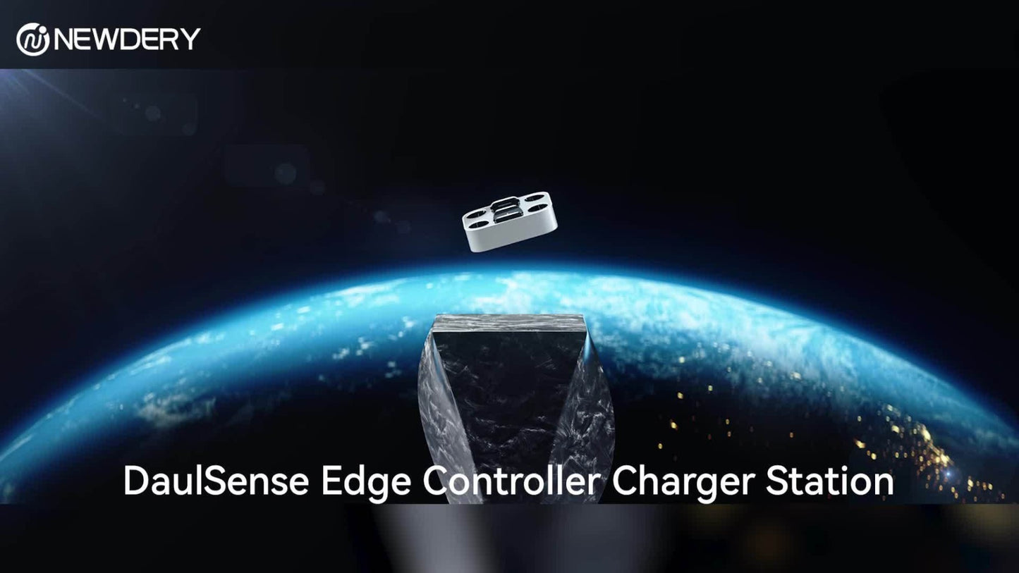 Safe Charging PS5 Controller Charging Station with Smart Chip – Dual Fast Charging Dock for DualSense & DualSense Edge, 2.5Hr Full Charge, Blue LED Indicator, Non-Slip Pad, Cable Included