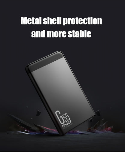 500GB Portable External Hard Drive EAGET G55 – USB High Speed Plug and Play Mechanical HDD for Laptop Desktop PC Mac Game File Video Music Photo Backup Storage