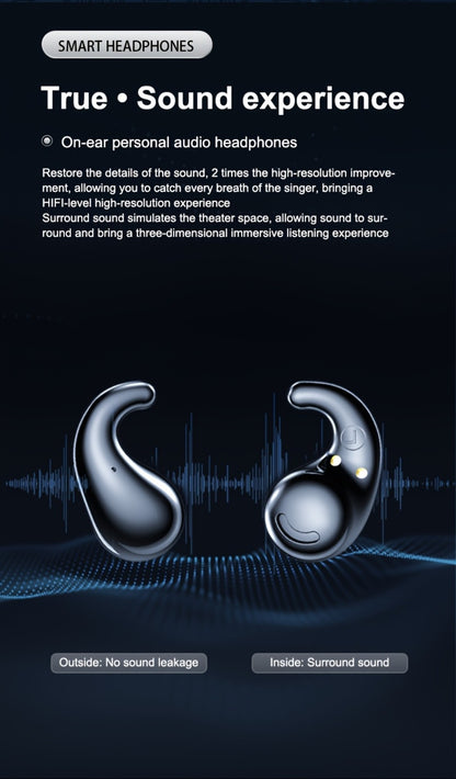 Invisible Sleep Earbuds Bluetooth 5.4 Ultra Thin Mini Wireless Earphones – No Latency Gaming Intelligent Noise Reduction Ultra Long Battery Life Comfortable In-Ear for Side Sleepers Work Travel