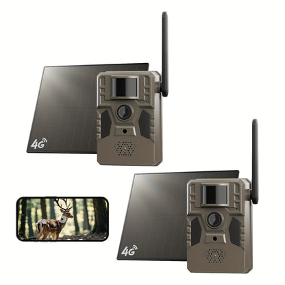 4G Cellular Trail Camera 2K No WiFi Required with Phone App Remote View – Wireless Game Camera for Deer Hunting, Wildlife Scouting, Livestock Monitoring & Rural Property Security